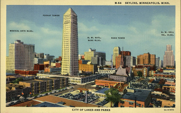 postcard of Minneapolis